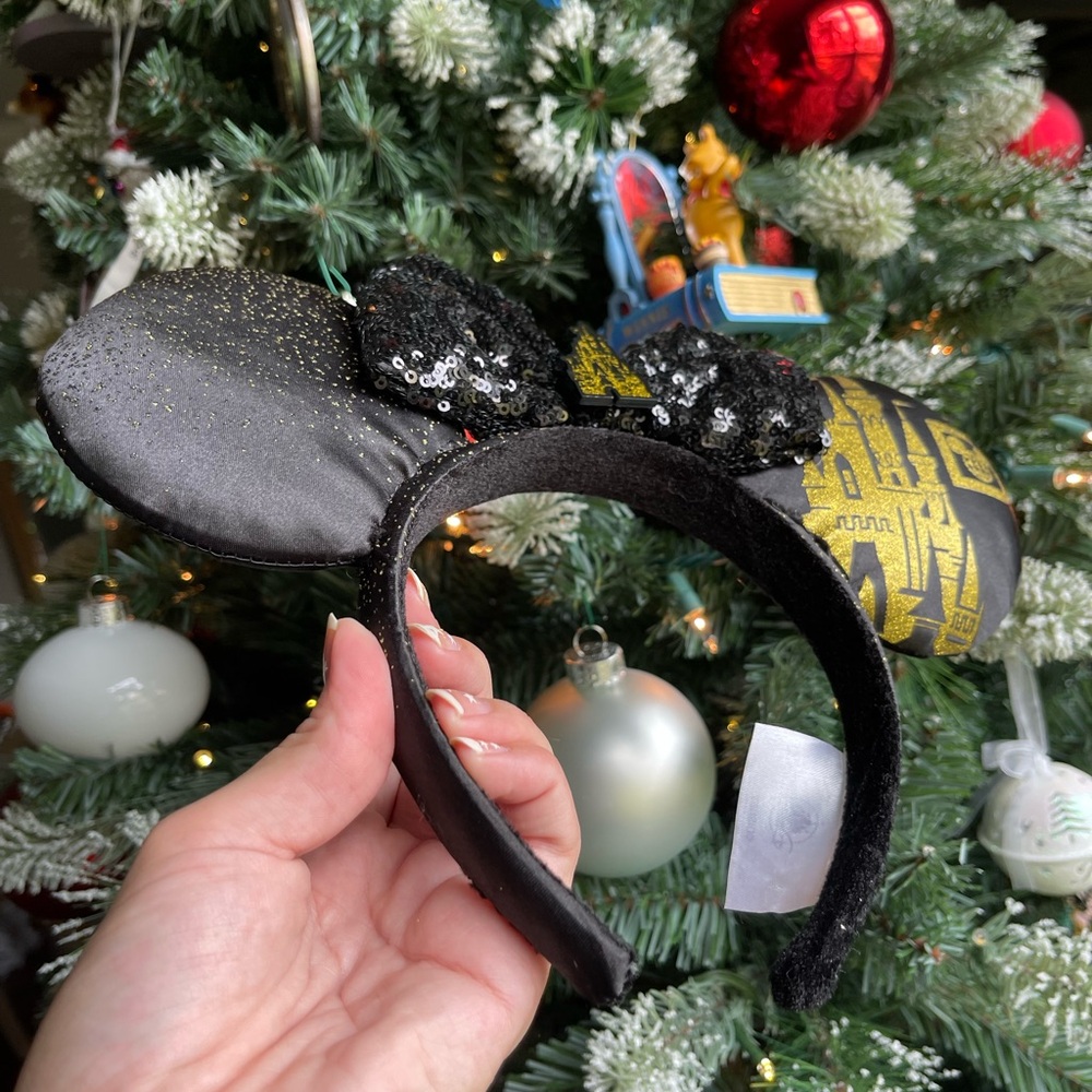 Minnie Ears Black and Gold - Picture 4 of 6